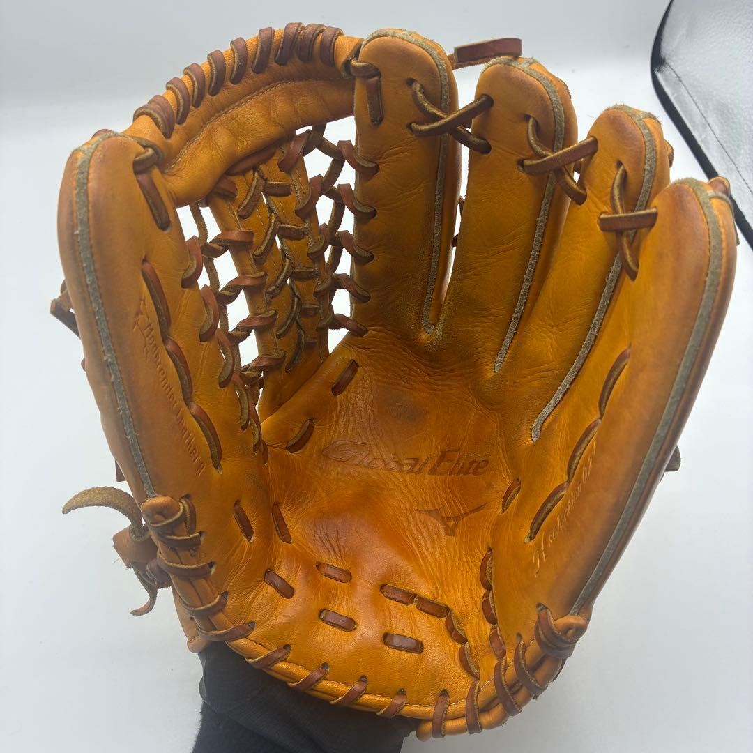 ミズノ　グローバルエリート　一般軟式　外野用　グラブ　袋付き