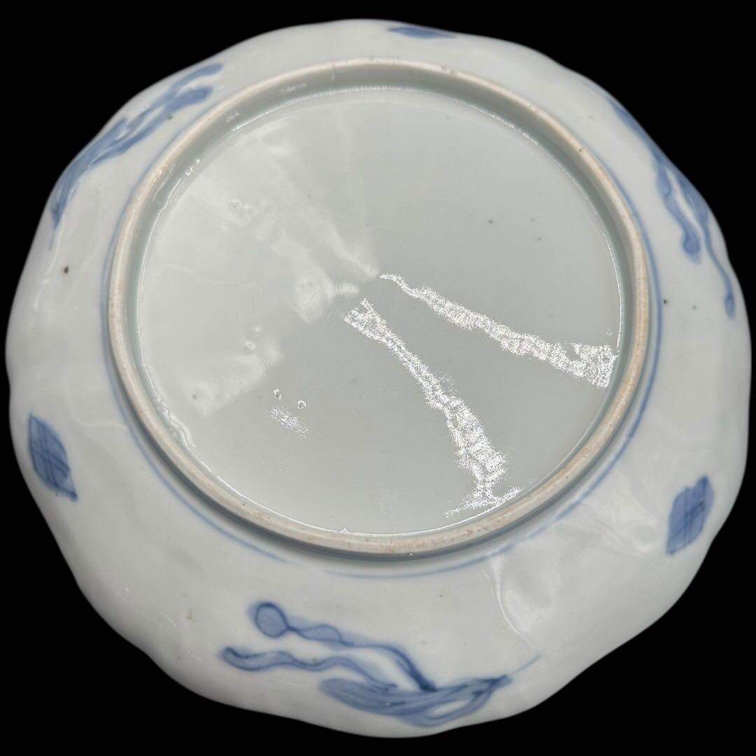 明治時代 色絵 中皿 希少 5客揃え 和食器 古伊万里 時代物 手書き