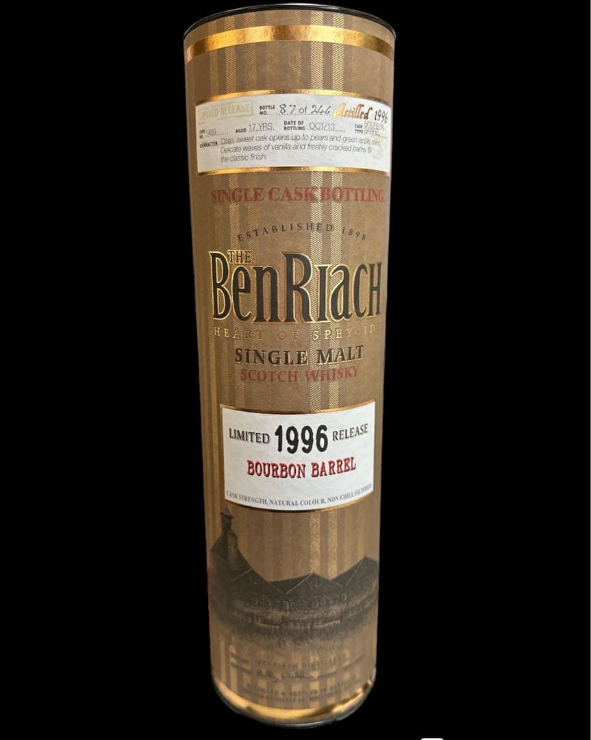 スコッチウィスキー限定品　ベンリアック１９９６リミテッドリリース　バーボンバレル