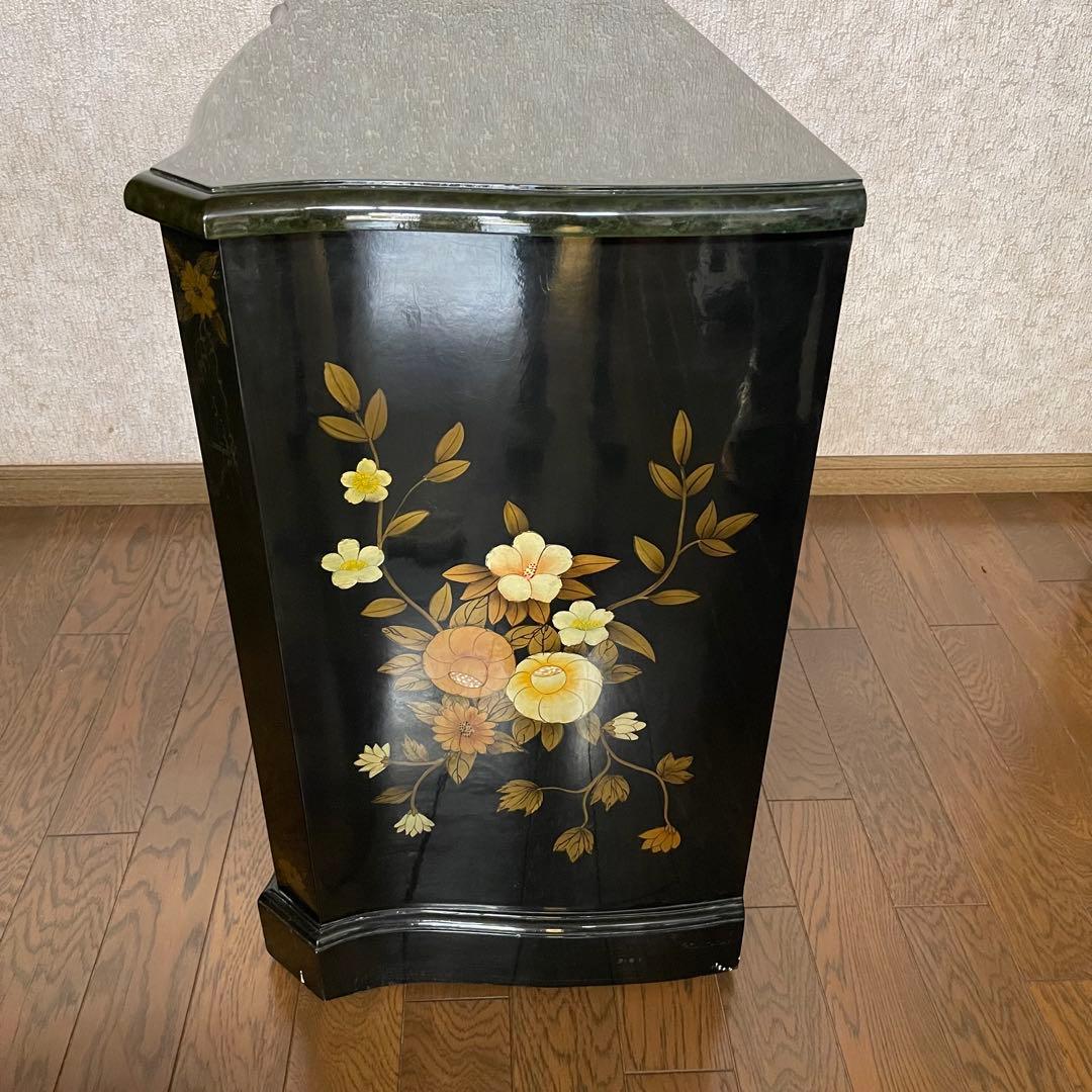 【ヴィンテージ・キャビネット】45X81X77 花柄の装飾箪笥　アジアン家具