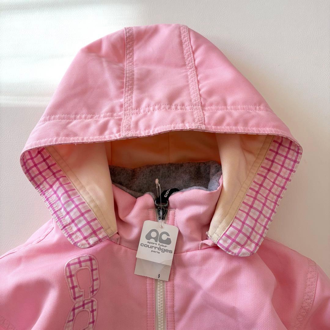 ■希少未使用品COURRÈGESスキースノーボードウェア上下ヴィンテージピンクM