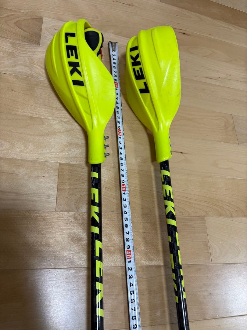 あ*な様 LEKI スキー用ストック 赤/黄 約113cm