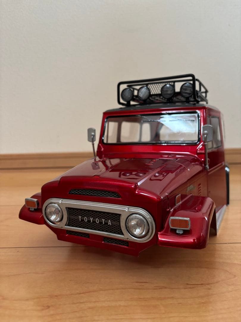 の*り様 【新品！キャンディレッド！】タミヤ LED8灯 ランクル40 ボディ！