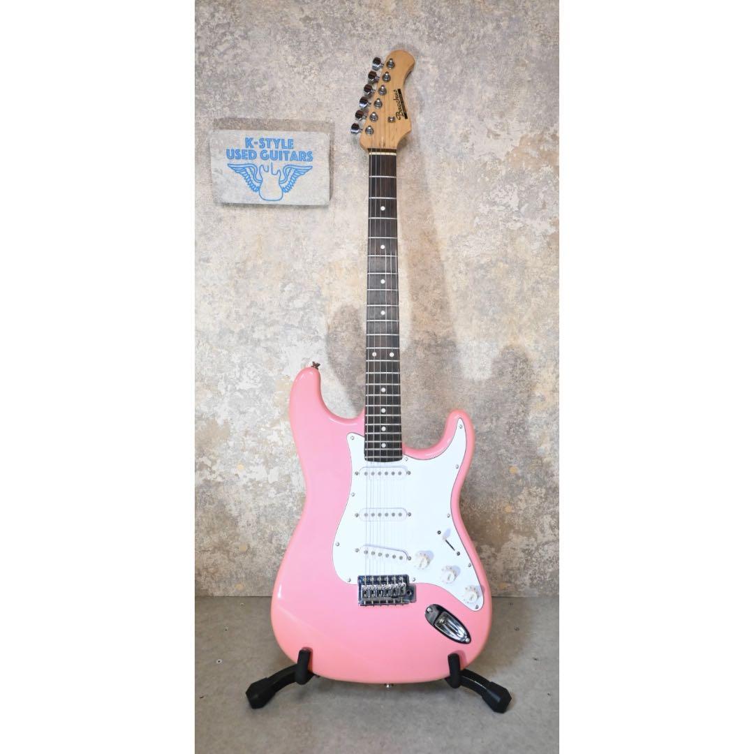 Bacchus BST Alder バッカス 旧ロゴ アルダー ピンクギター