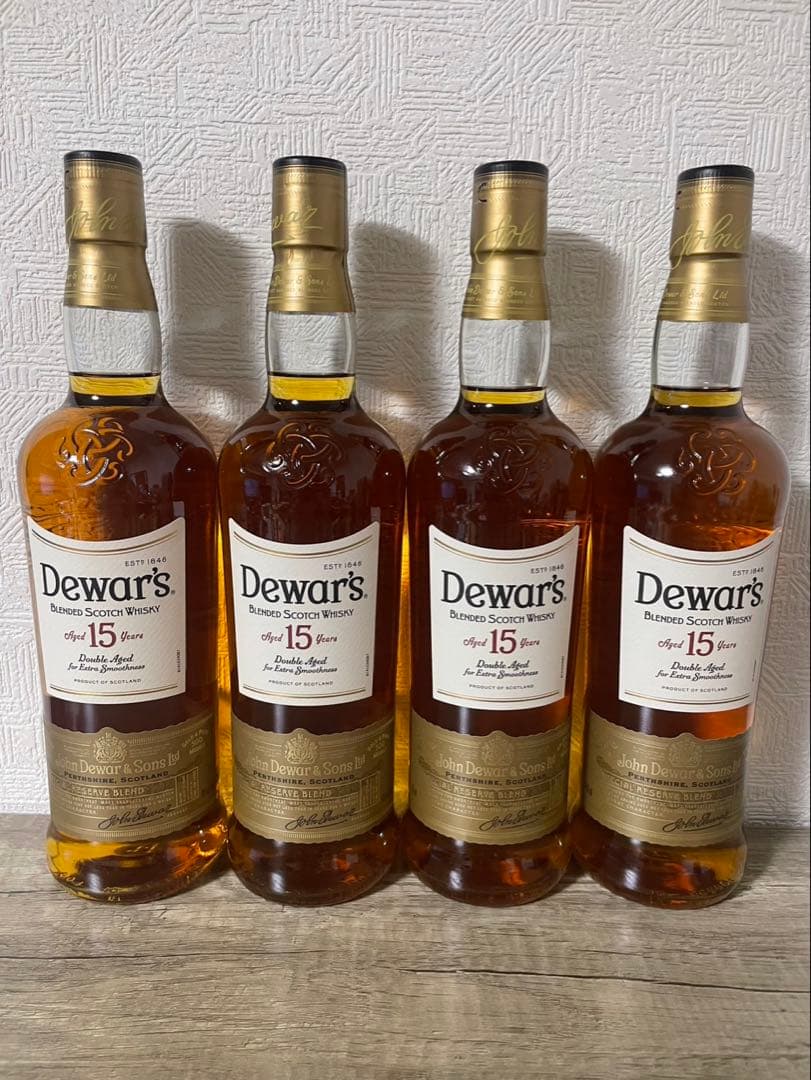 Dewar's 15年ウイスキーお得な4本セット