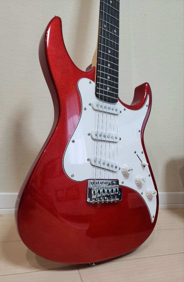 PLAYTECH エレキギター ST250 Rich Red ストラト オマケ付