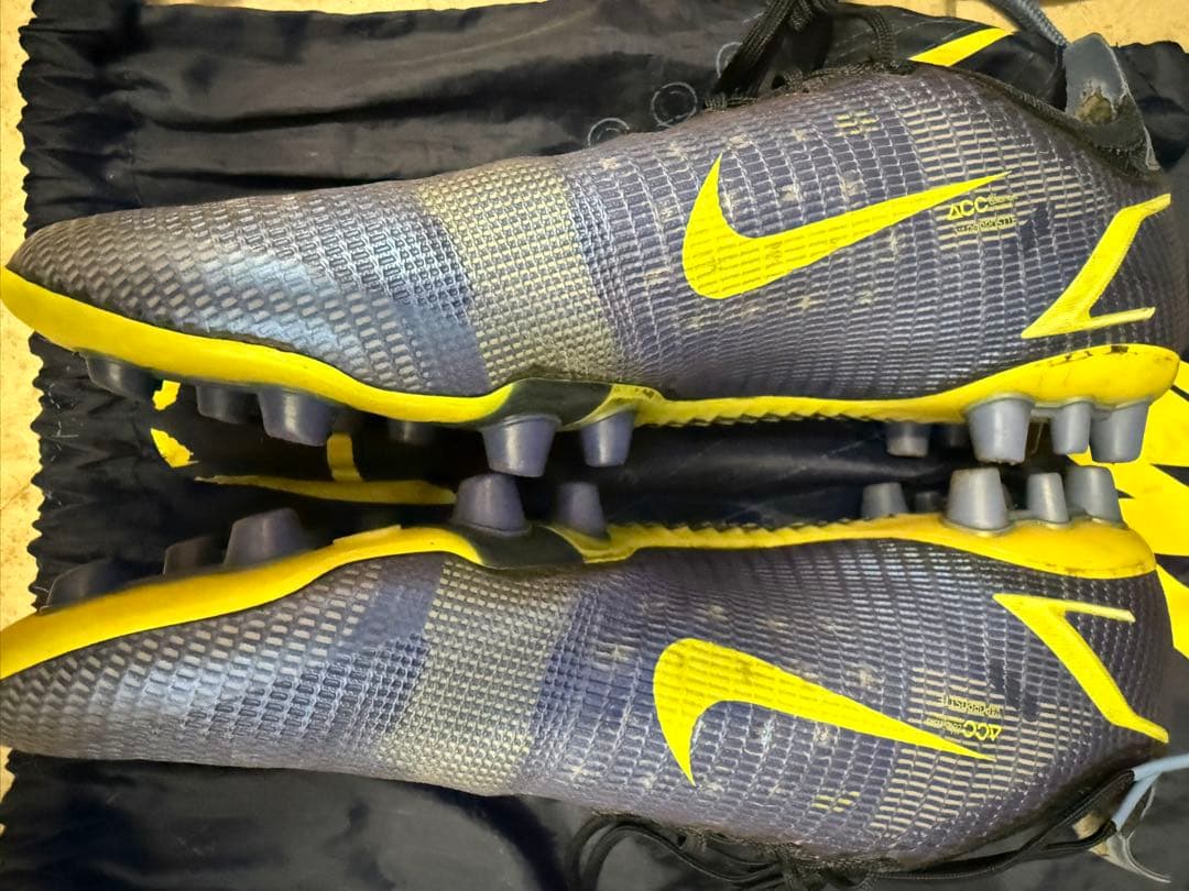 Nike Mercurial サッカーシューズ ネイビー/イエロー