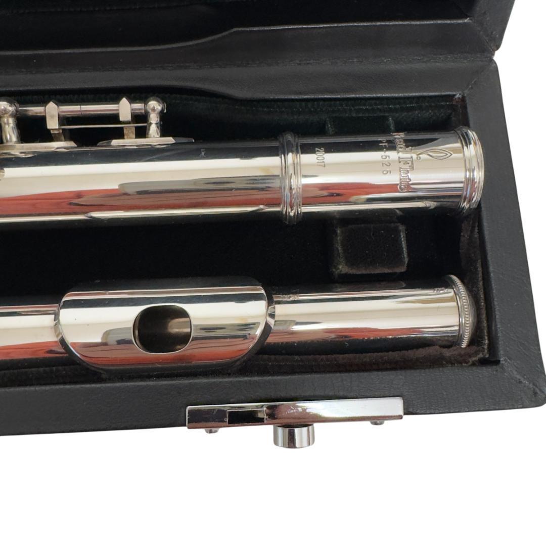 美品　PEARL PF-525 フルート Eメカ付き 銀製