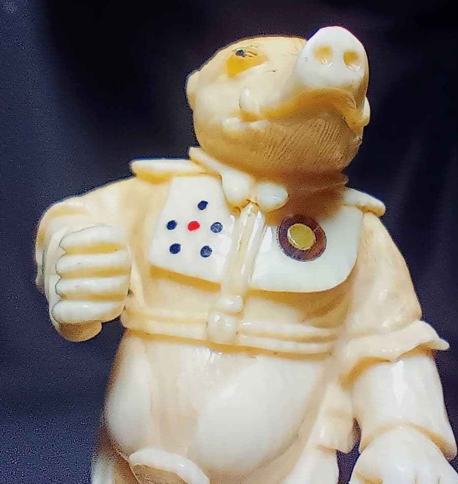 阿部賢次 「猪 」十二神将 高円宮コレクションの物と同手 現代 根付