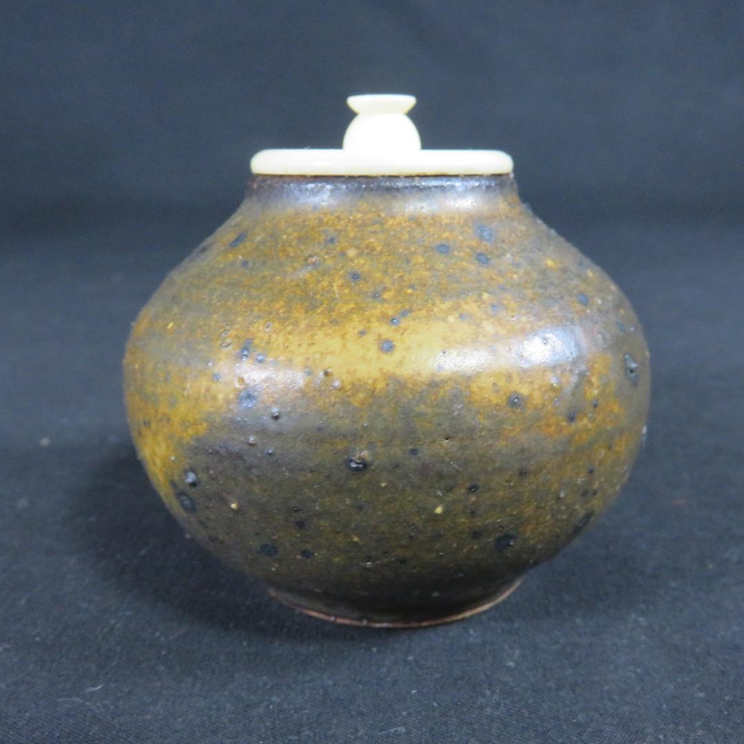 茶入れ 棗 ナツメ 中伊豆窯 山口廣海 茶道具 茶器 茶の湯