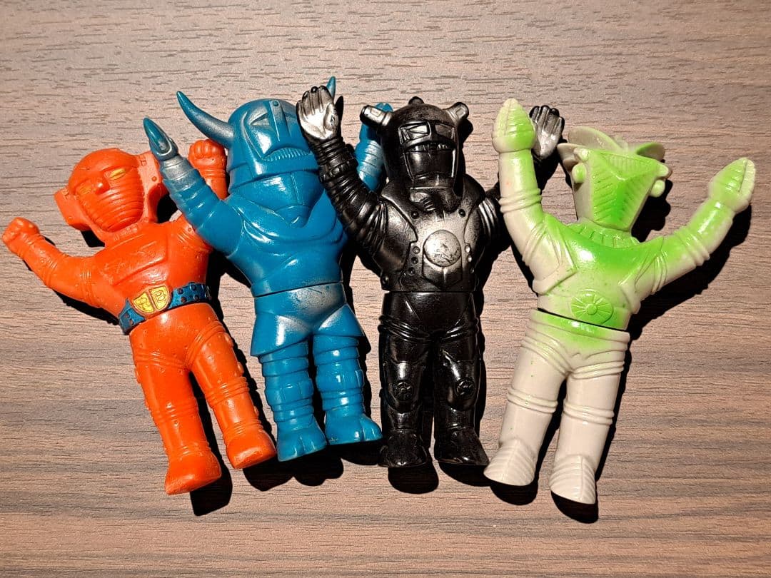 レッドバロン 4体セット ブルマァク 当時物 ミニサイズ ソフビ