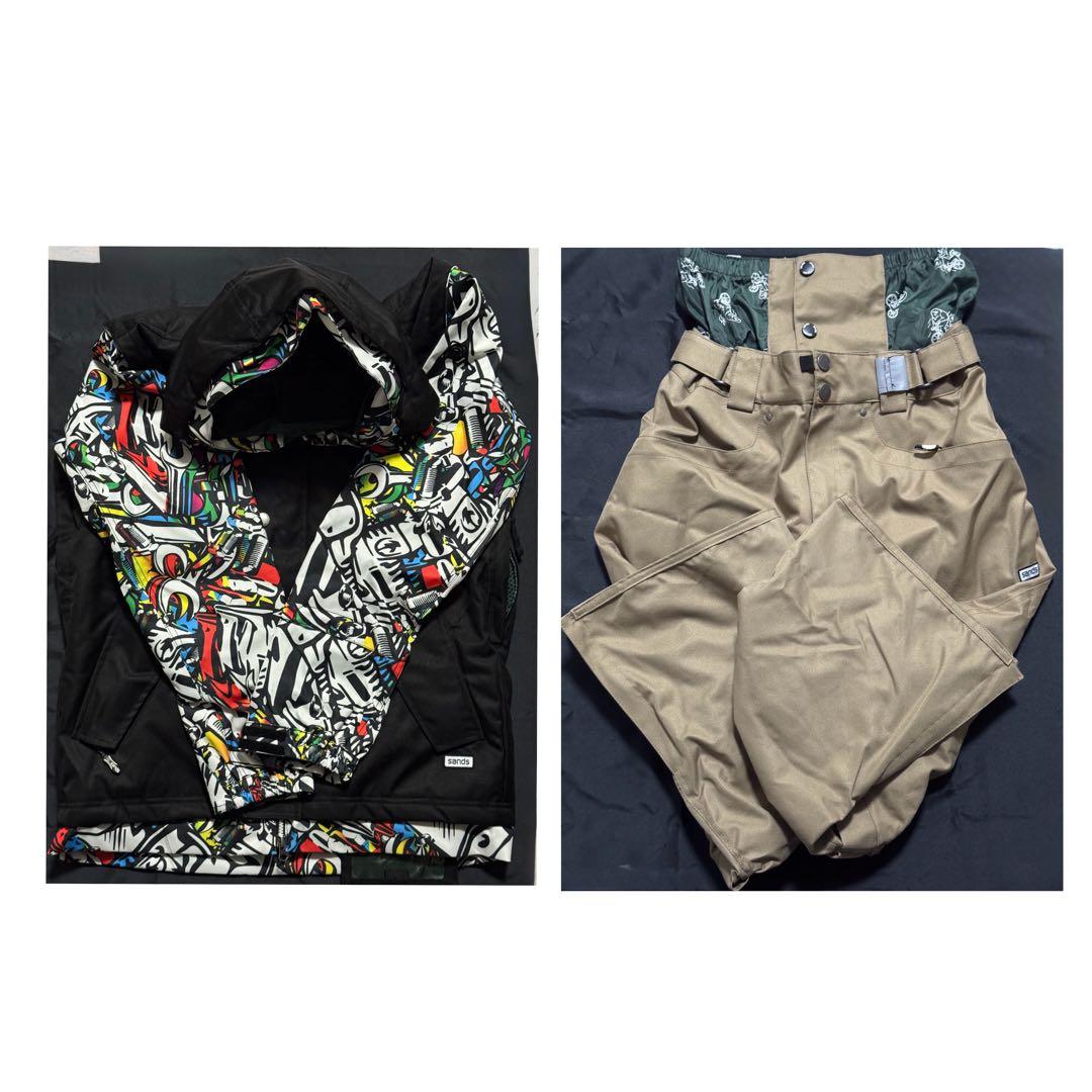 メンズ　スノボウェア　上下セットSANDS