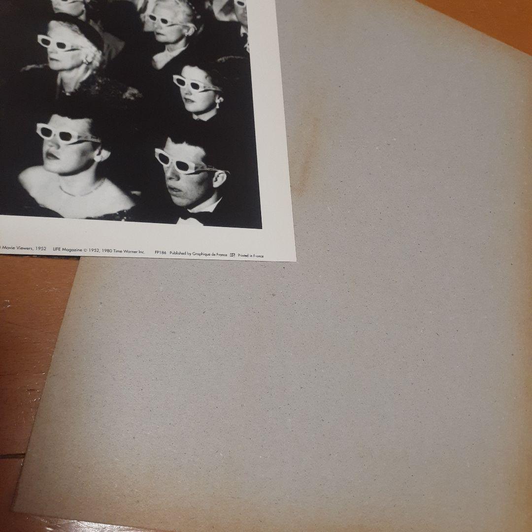 ビンテージ　ミッドセンチュリー　FRANCEプリント　3D CINEMAポスター