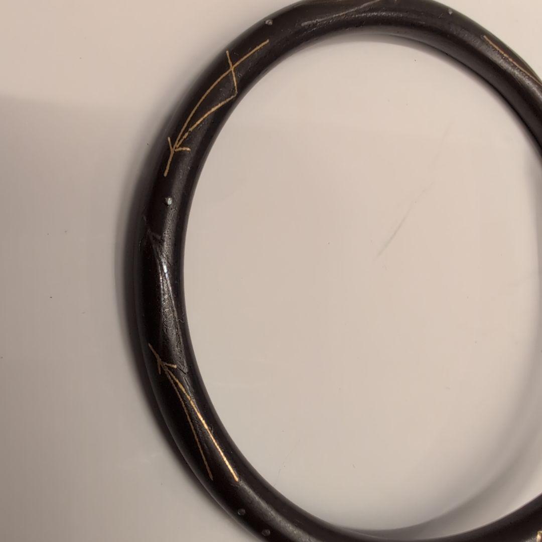 茶道具　釜鐶　嵌金銀松葉　釜釻　釜師　和田美之助造　共箱