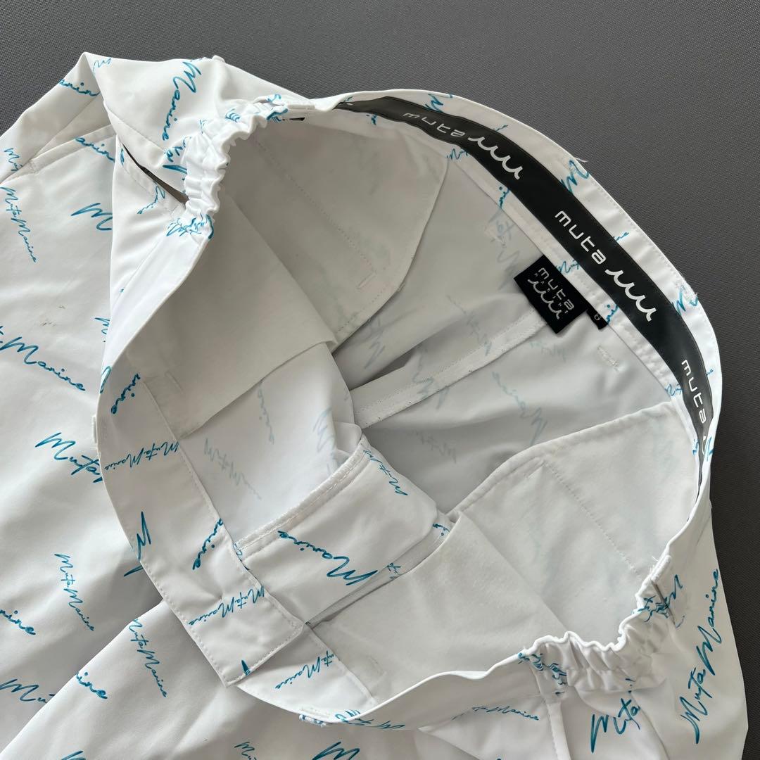 muta MARINE ムータマリン　カーシブロゴ　スラックスパンツ メンズ