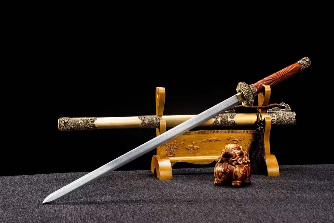 牡丹諸刃唐剣-古兵器 武具　刀装具　日本刀　模造刀 居合刀