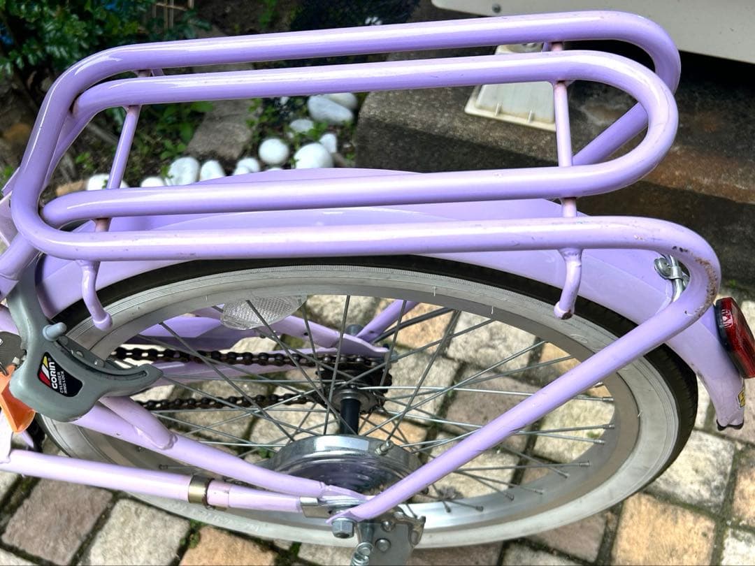 美品　ダイワサイクル　女の子　シルバーリング　キュート　20インチ　パープル
