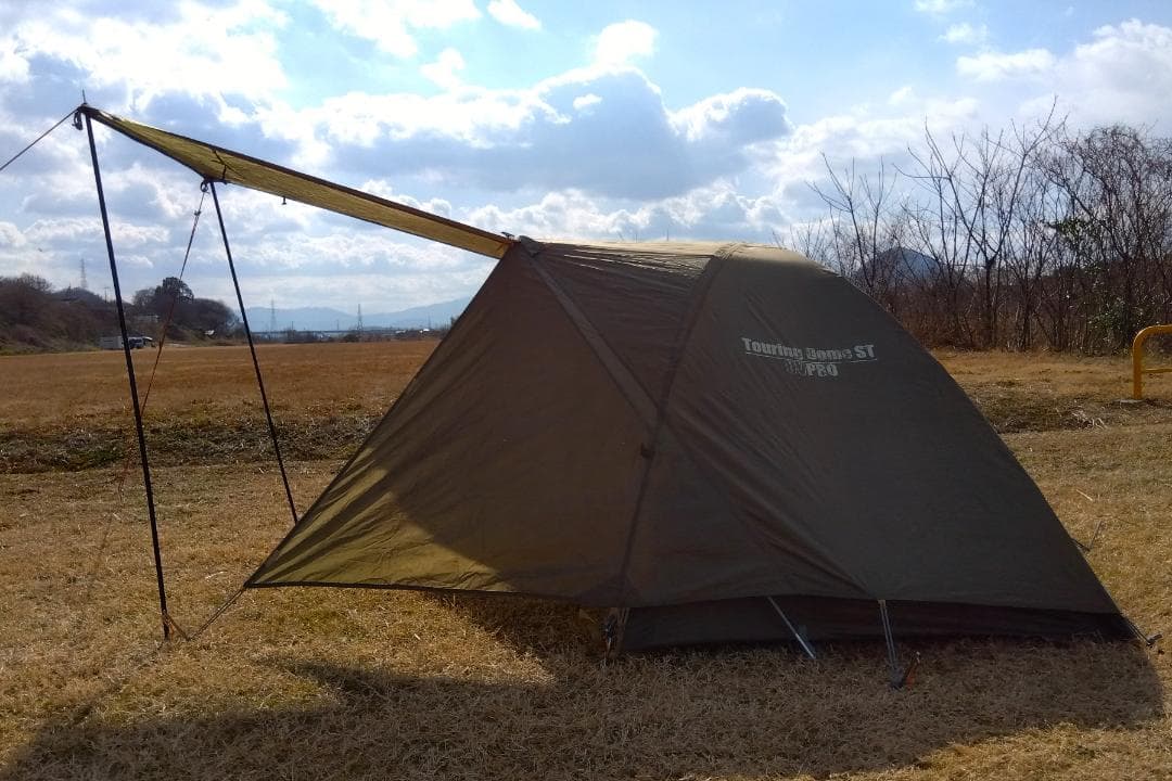 限定オリーブ☆庇ポール付☆コールマン☆ツーリングドームSTテント☆Coleman