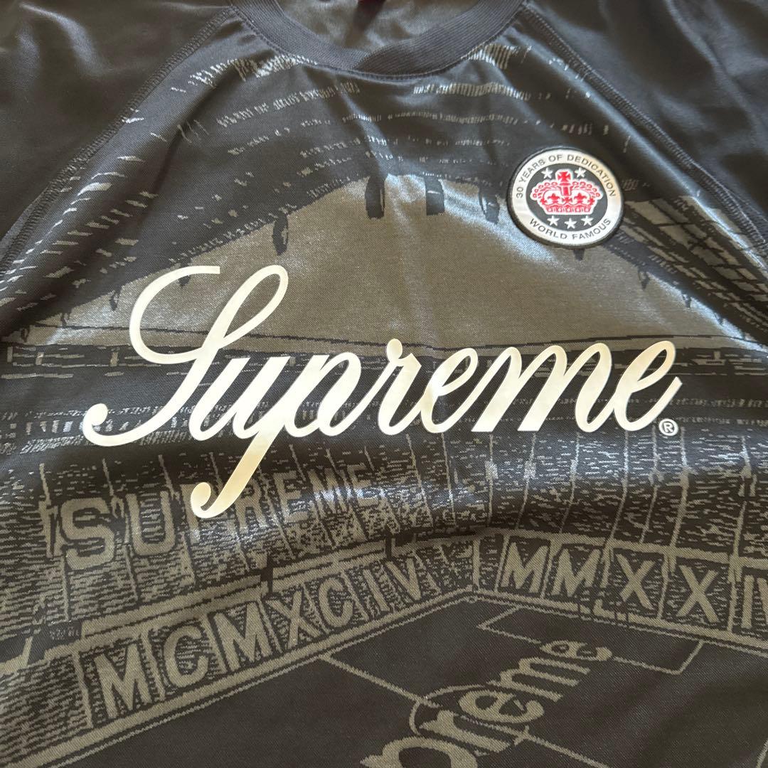 Supreme ブラック サッカージャージ