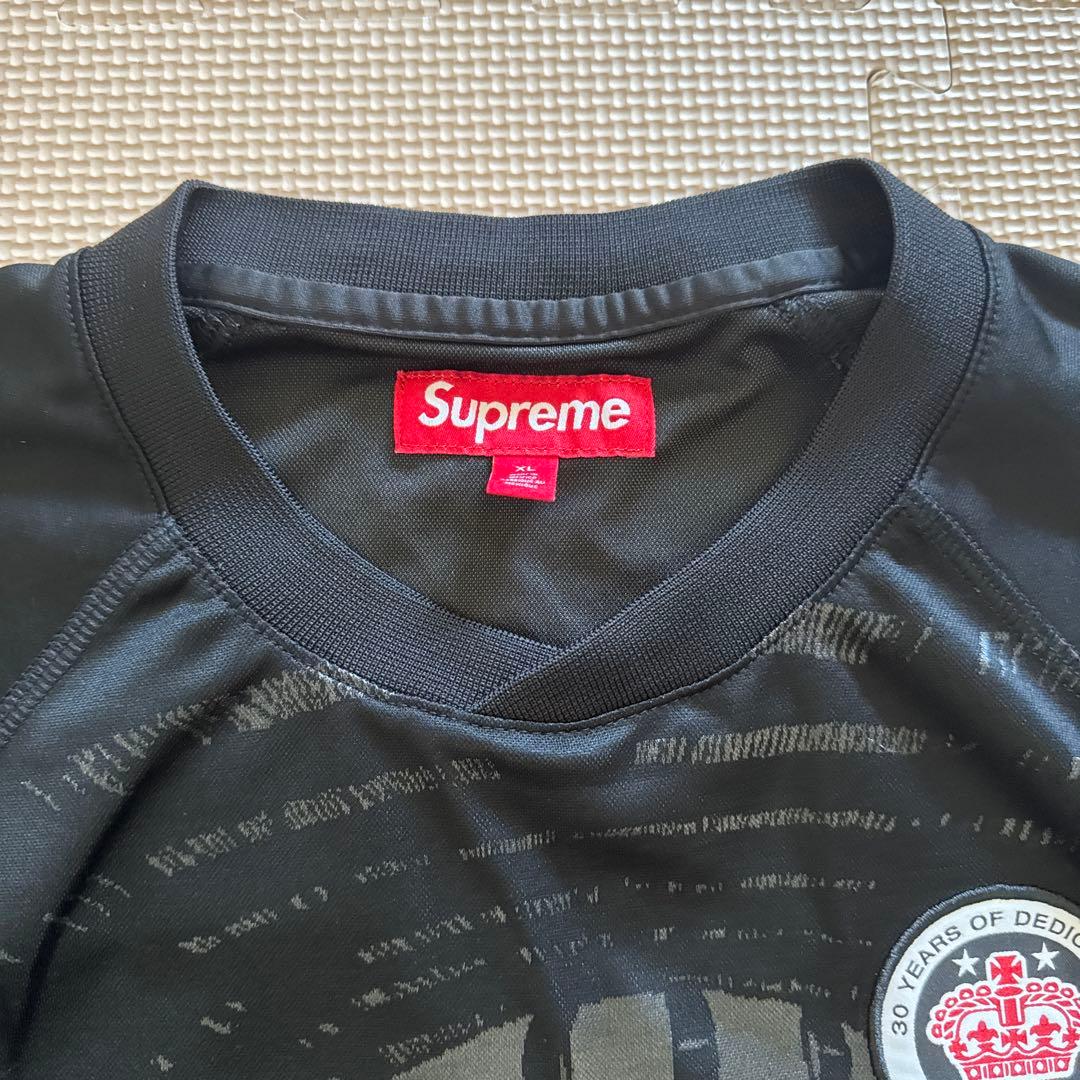 Supreme ブラック サッカージャージ