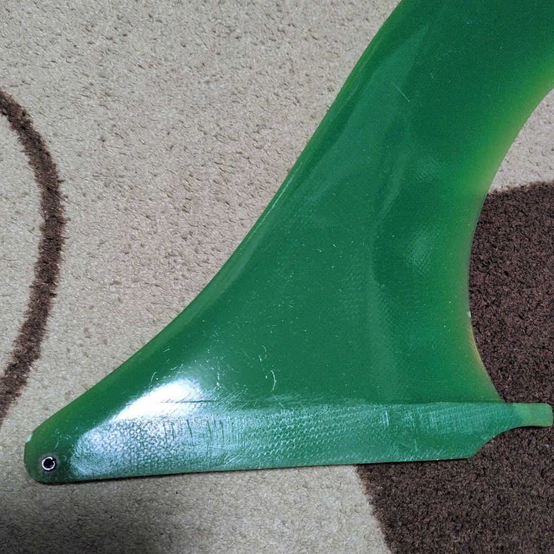 FIBRE GLAS FIN CO サーフボードフィン 緑　特大サイズ
