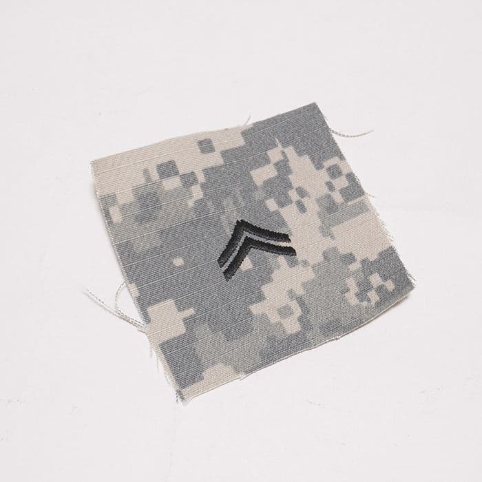 リック様用 実物ACU 帽子用階級章 & ネームワッペンセット