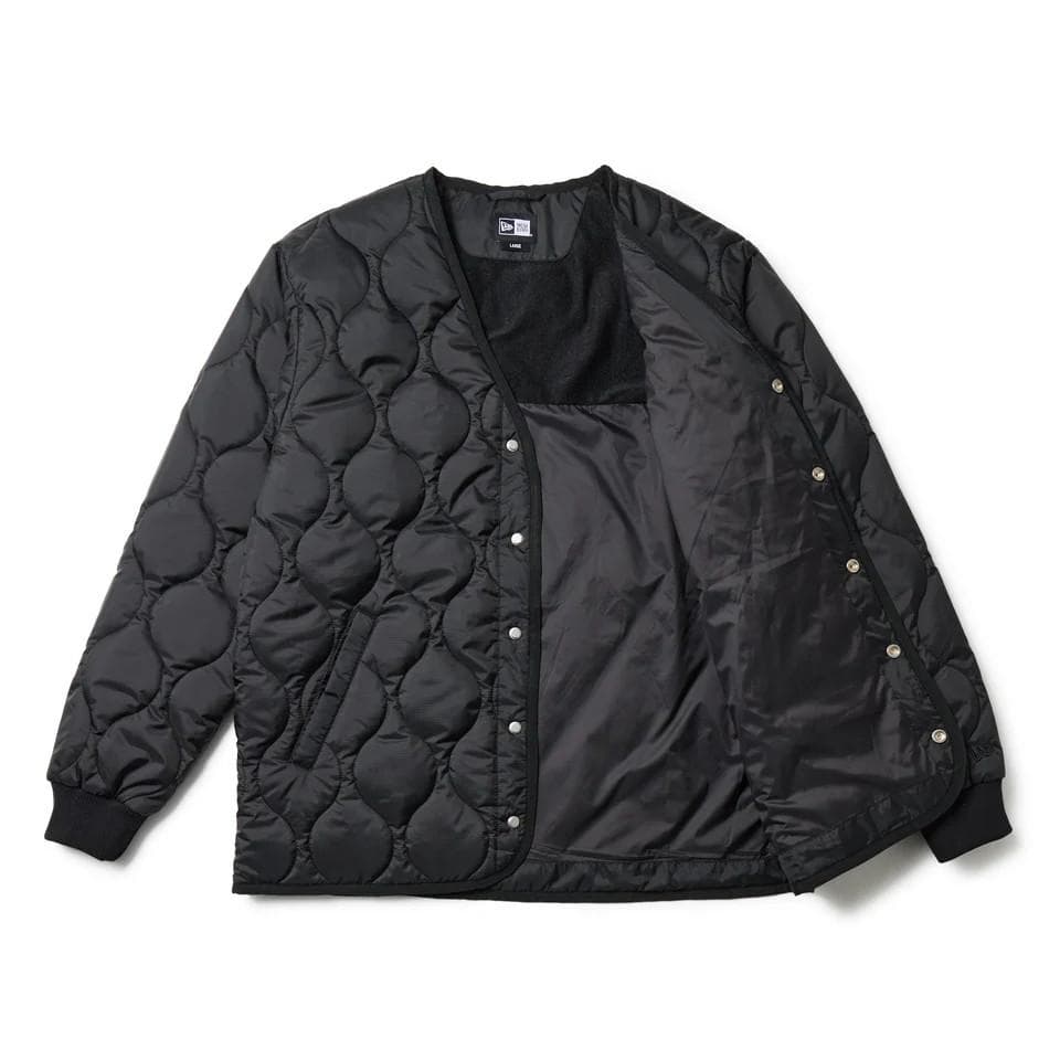 NEWERA GOLF キルティング　ジャケット ブラック　Lサイズ