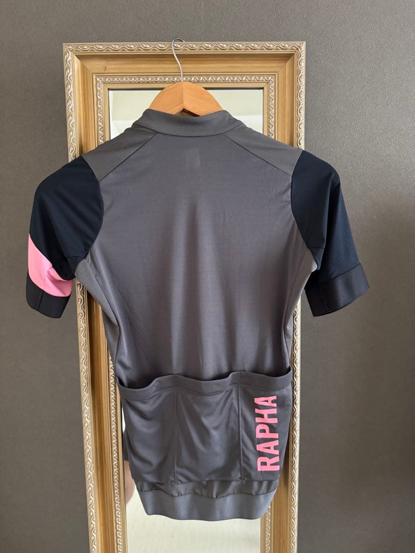 Rapha proteamサイクルジャージ サイズXS グレー/黒/ピンク