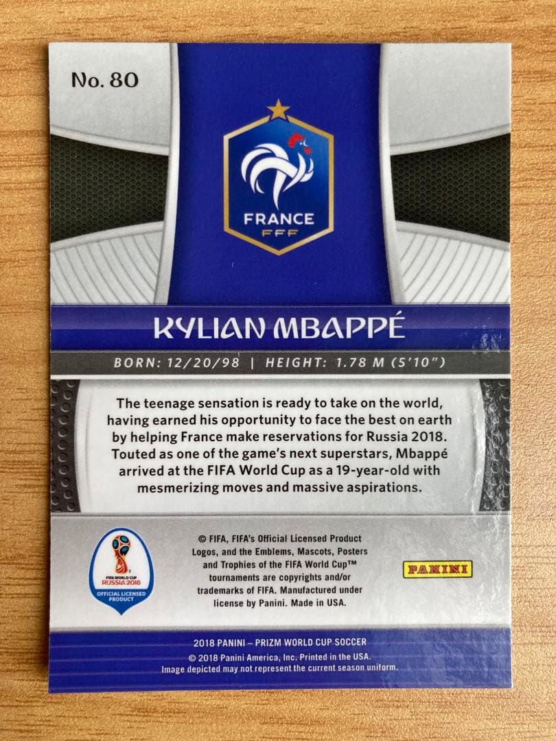 PANINI Prizm Russia 2018 カード mbappe エンバペ