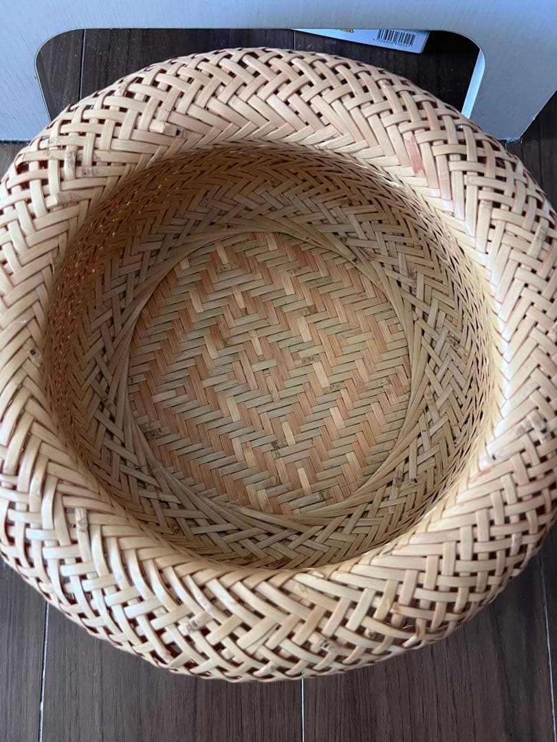 モンスイユ　ルイーズ フクロウぬいぐるみ＆竹籠　ふわふわ　ボア　グレー