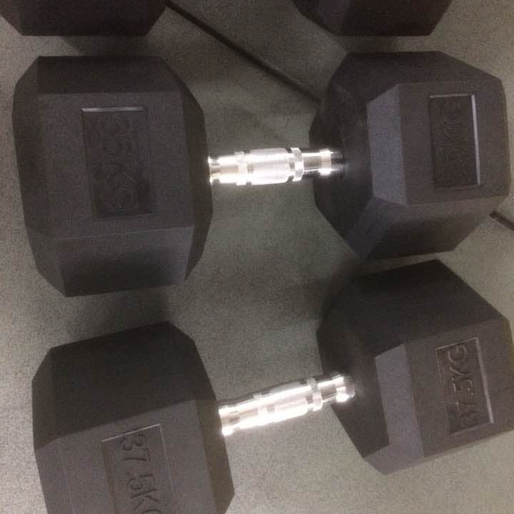 30%割引　ラバーヘックスダンベル 27.5kg 2個