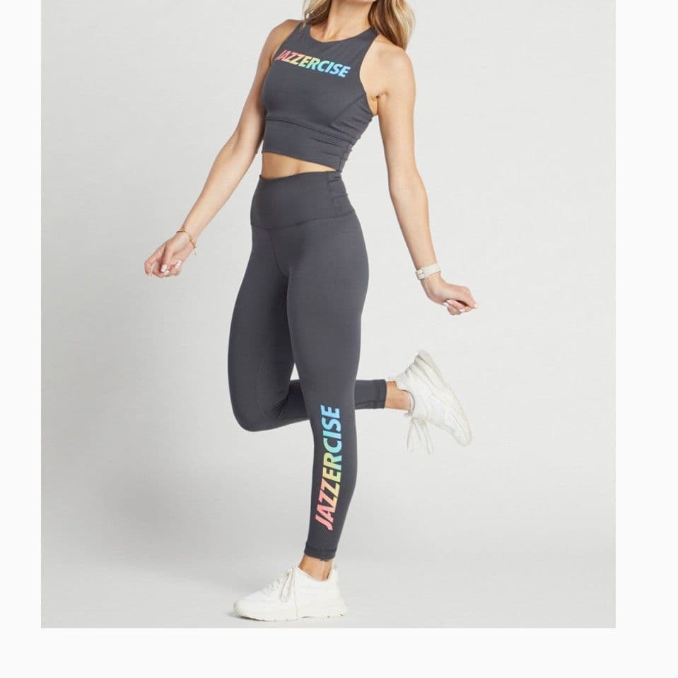 JAZZERCISE レインボーハイウエスト上下セット