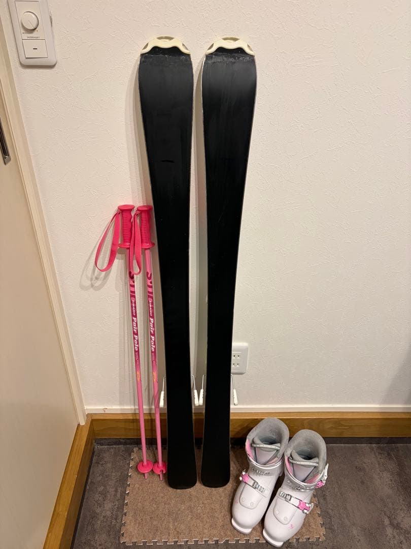 ★女の子用 4点セット メンテナンス.HOTWAX済★ salomon k2