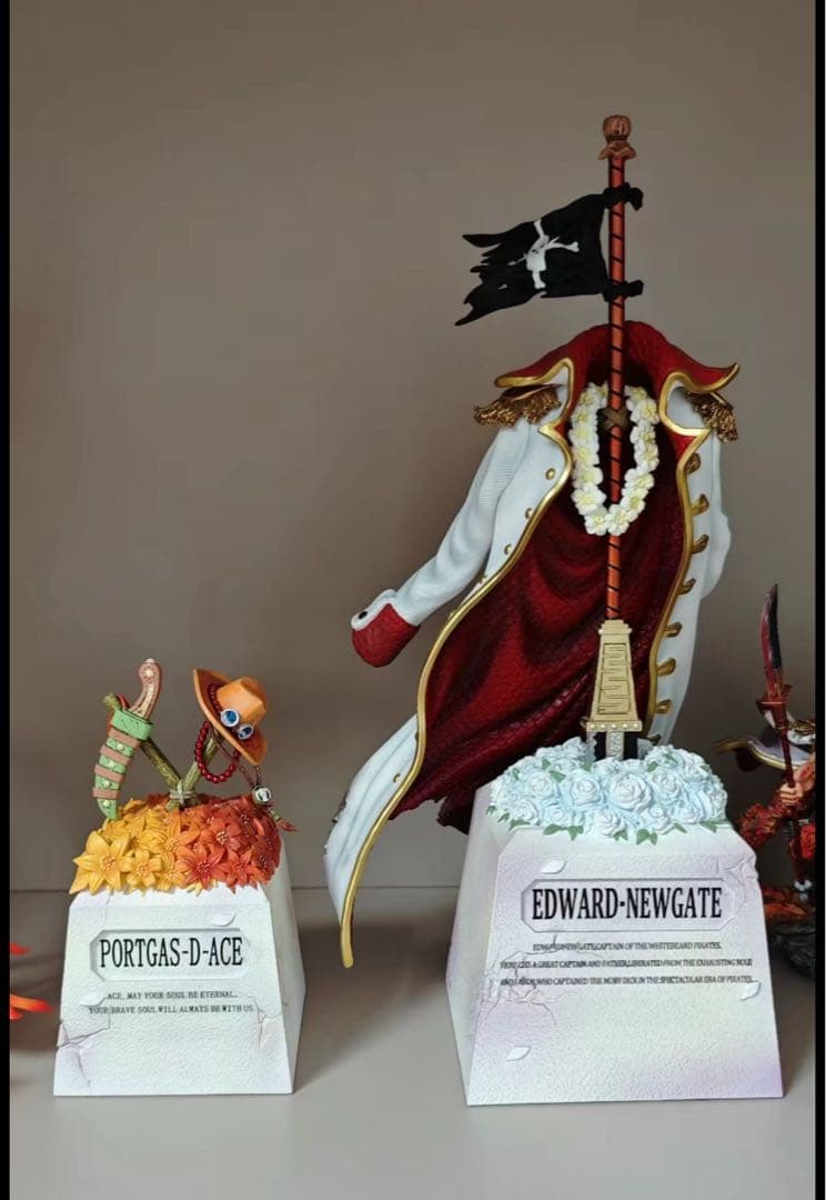 ワンピース　白ひげ　エースの墓　ガレージキット　フィギュア　完成品