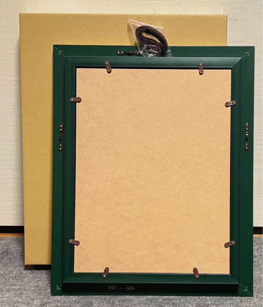 【F4号】手描き油彩　松本零士【銀河鉄道999】額縁　未使用額　サイン　メーテル