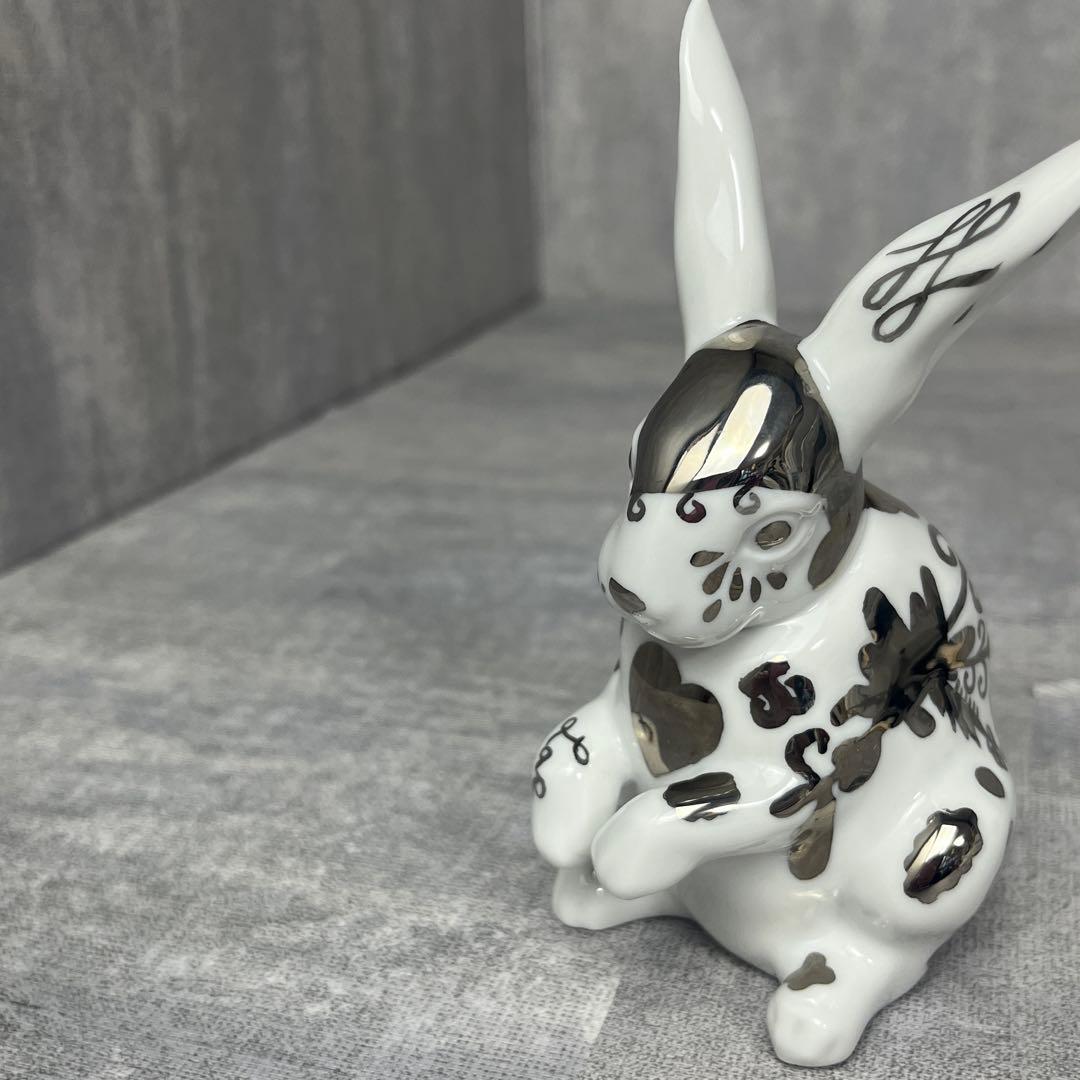 廃盤 LLADRO リアドロ Re-Deco リ・デコ バニー 白うさぎ 座って