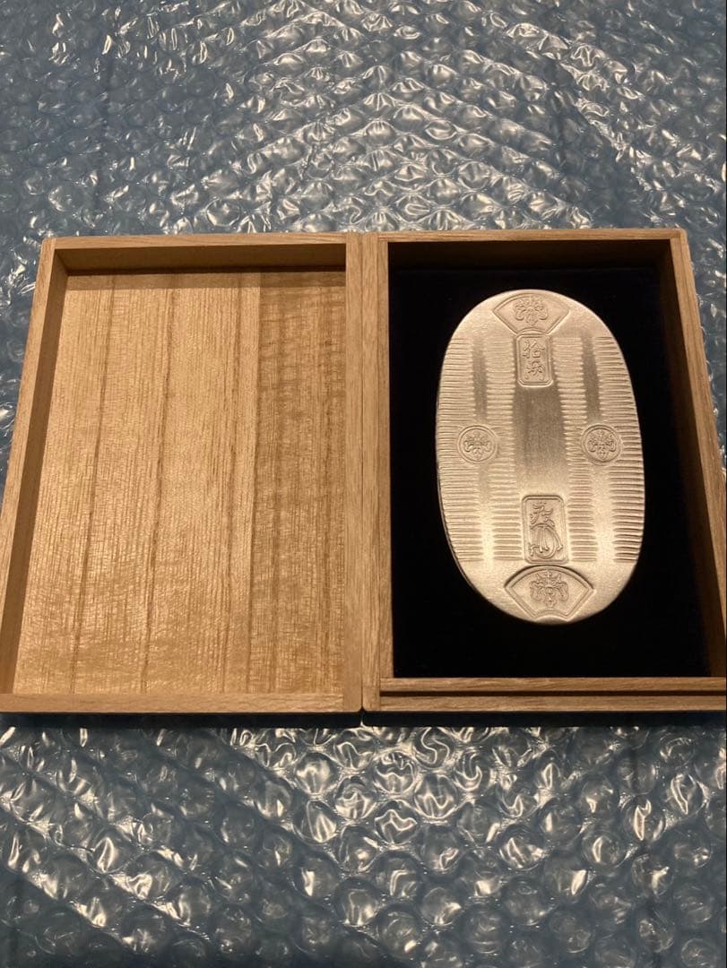 純銀製 造幣局検定刻印入り小判