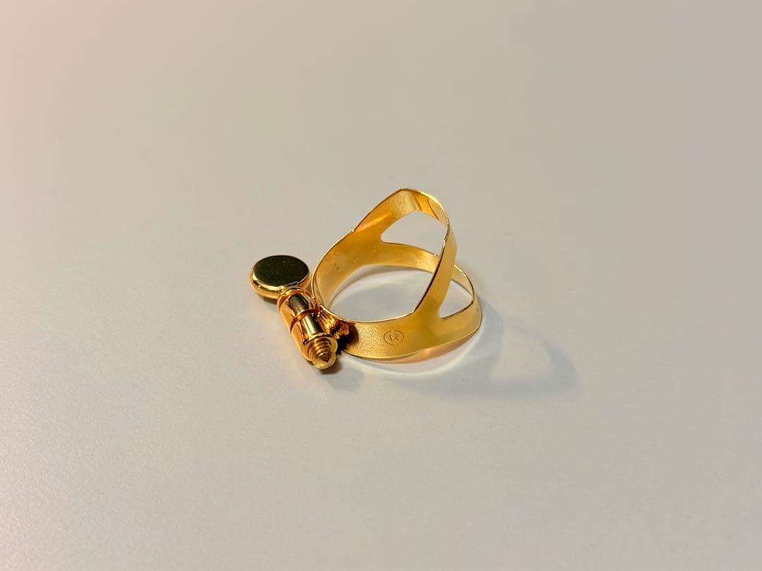 【新品未使用】Selmerセルマー純正リガチャー金メッキ　GPソプラノサックス用