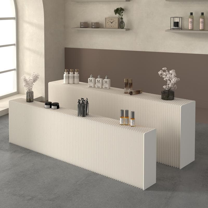 ディスプレイラック展示台セット陳列台 組立不要 折りたたみ長さ3-4ｍ幅52㎝