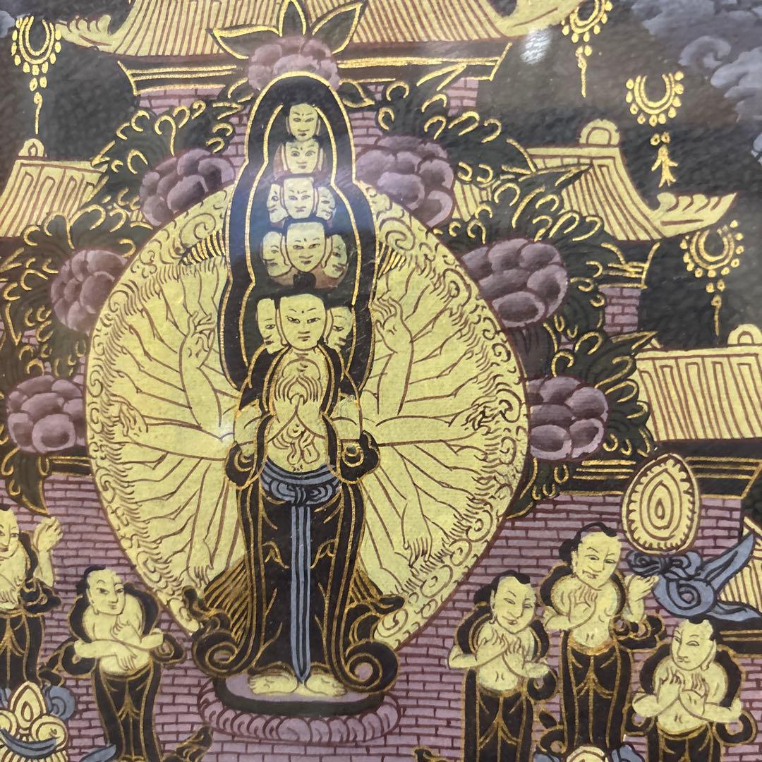 仏教曼荼羅アート 大きなフレーム　曼荼羅