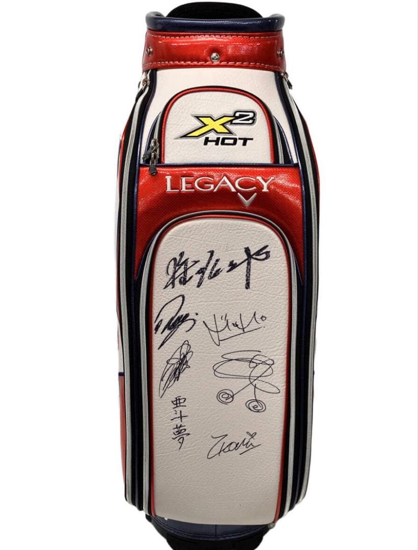 未使用！有名ゴルファー多数サイン入り！Callaway ツアーキャディーバッグ