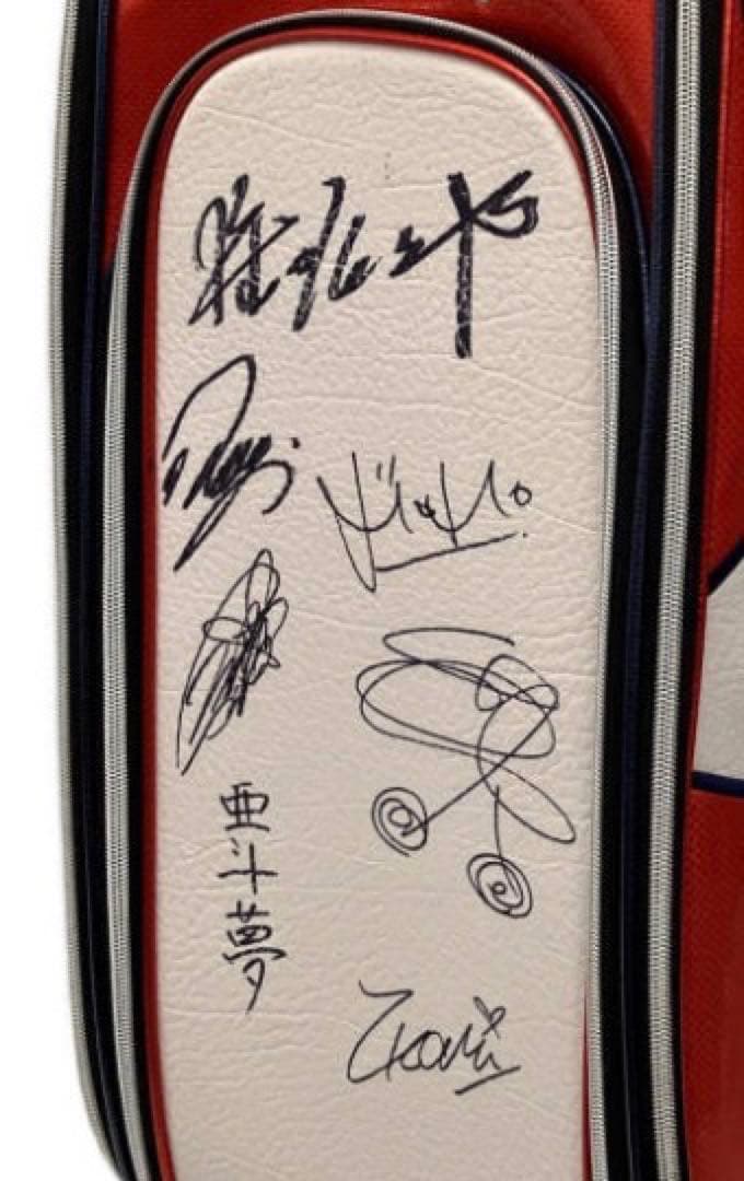 未使用！有名ゴルファー多数サイン入り！Callaway ツアーキャディーバッグ