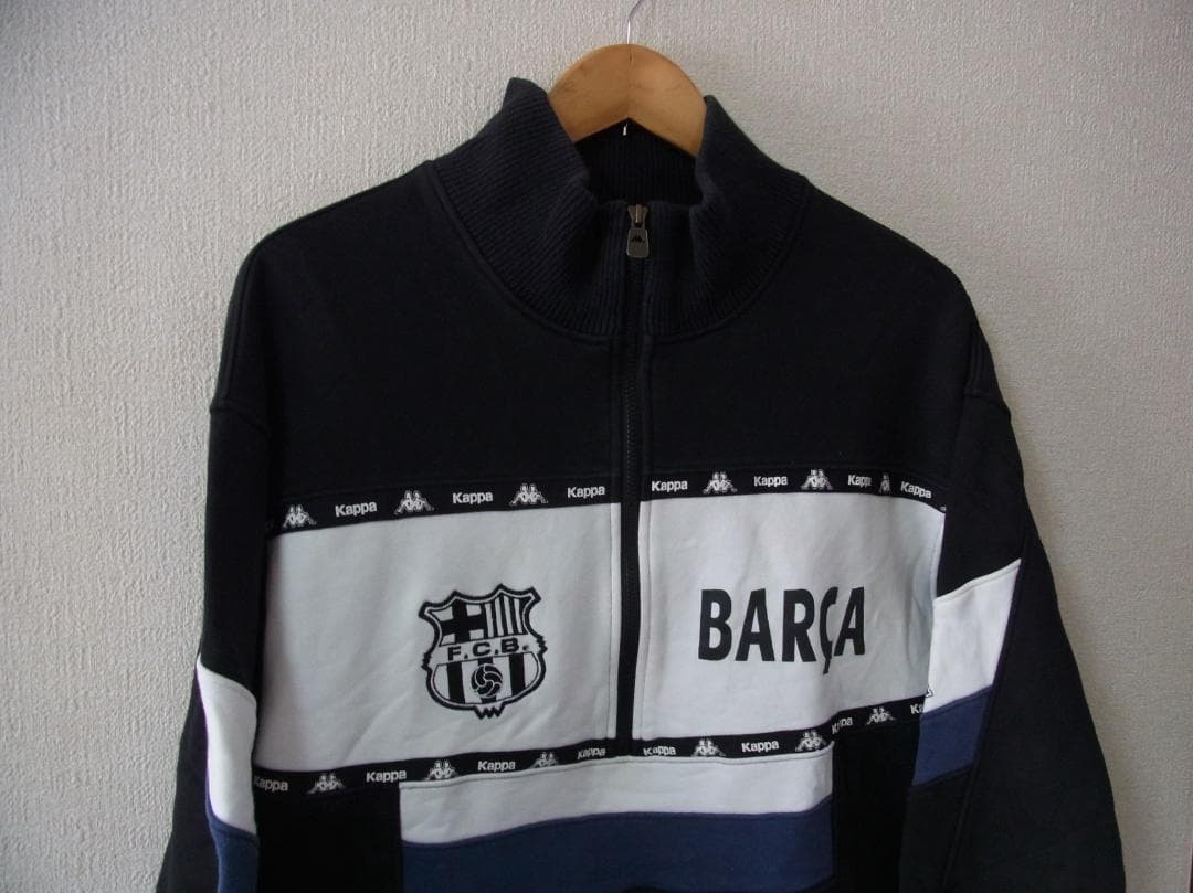 kappa 90's バルセロナ スウェット アノラック ユニフォーム L