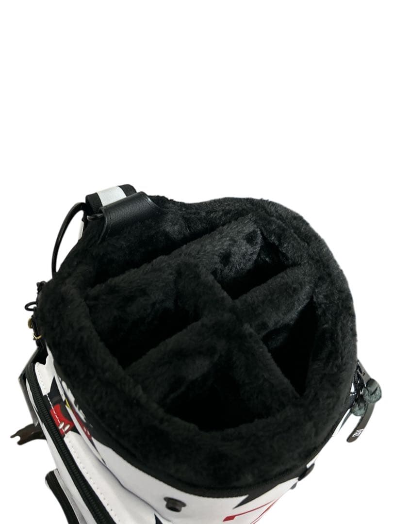 新品未使用！高級V12 ミッキーマウス着せ替えキャディバッグ8.5型ホワイト