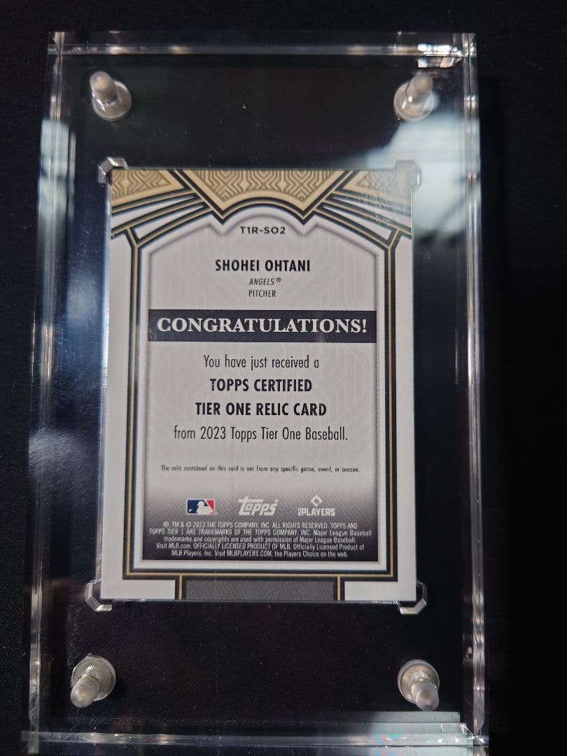 2023 Topps Tier One 大谷翔平 ジャージーカード