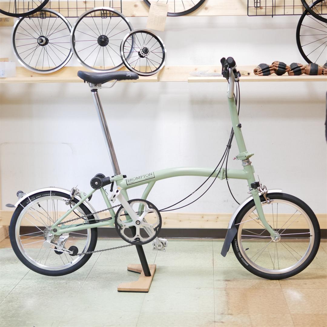英国製　ブロンプトン　セージグリーン　廃盤色　　M3L　外装変速カスタム対応