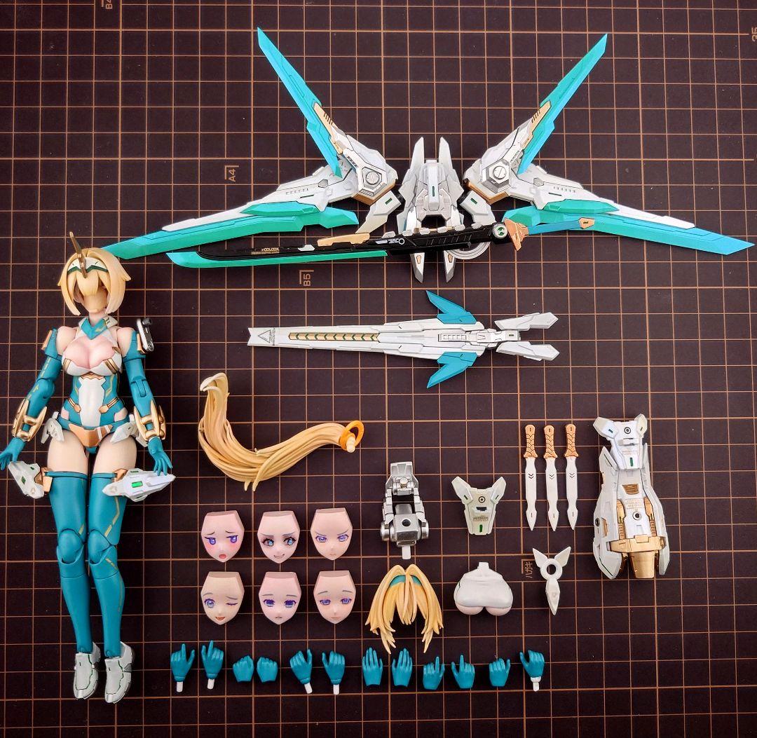 メガミデバイス　弓兵　花浅葱　全塗装完成品