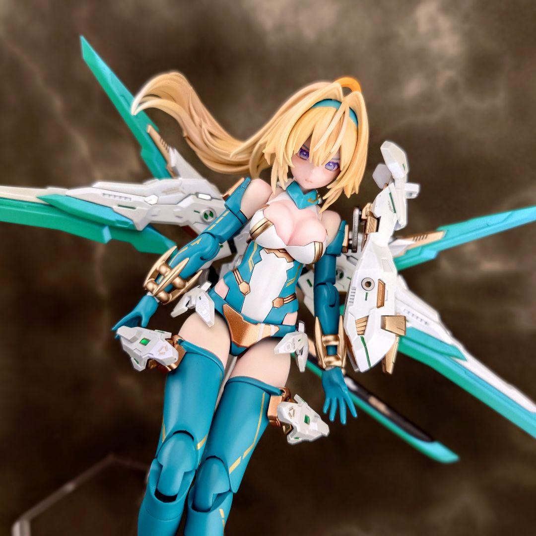 メガミデバイス　弓兵　花浅葱　全塗装完成品