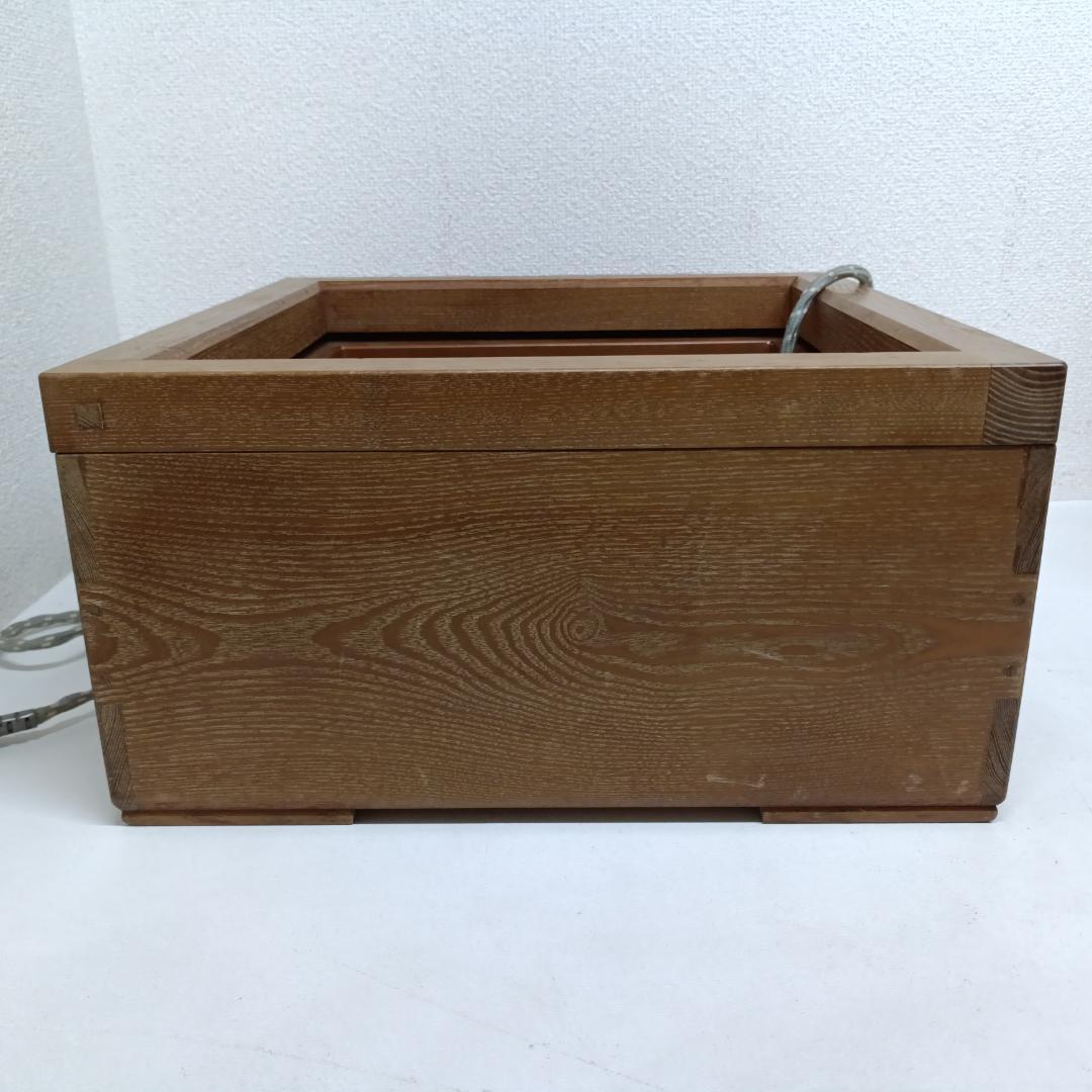 K91 桑置炉 炭型 電熱器 茶道具 置炉 焼杉置戸 桑色 銅 野々田商店