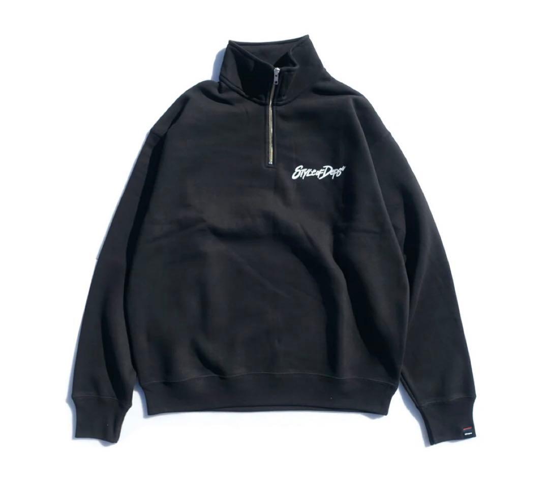 美品 deps HALF ZIP SWEAT ブラック Lサイズ